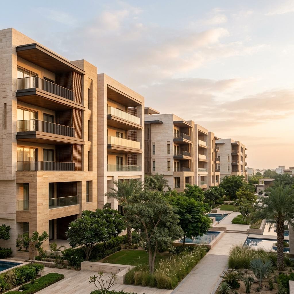 Residential development architecture representing Pakistan property development experience